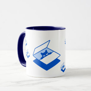 Caneca Mug do pacote de fronteira - Tema azul