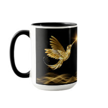 Mug Dourado Hummingbird