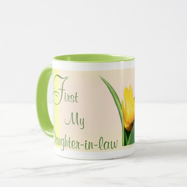 Caneca Mug Filha de Direito - Primeiro e para sempre (Frente Esquerda)