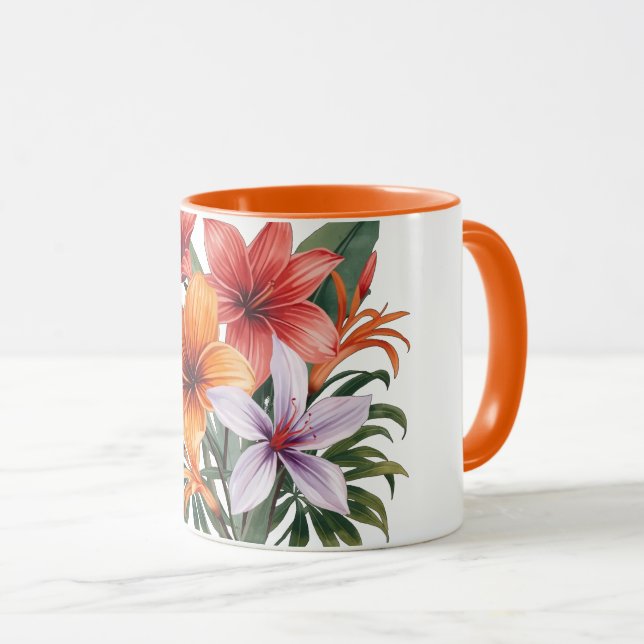 Caneca Mug Fleurs exotiques (Frente Esquerda)