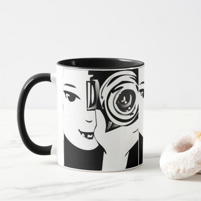 Caneca Mug Fotógrafo (Com Donut)