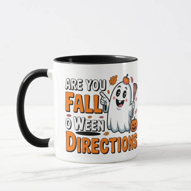Caneca Mug Funny Fall-o-Ween Vibes (Esquerda)