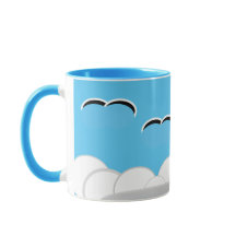 Mug - Gaivotas sobre Nuvens