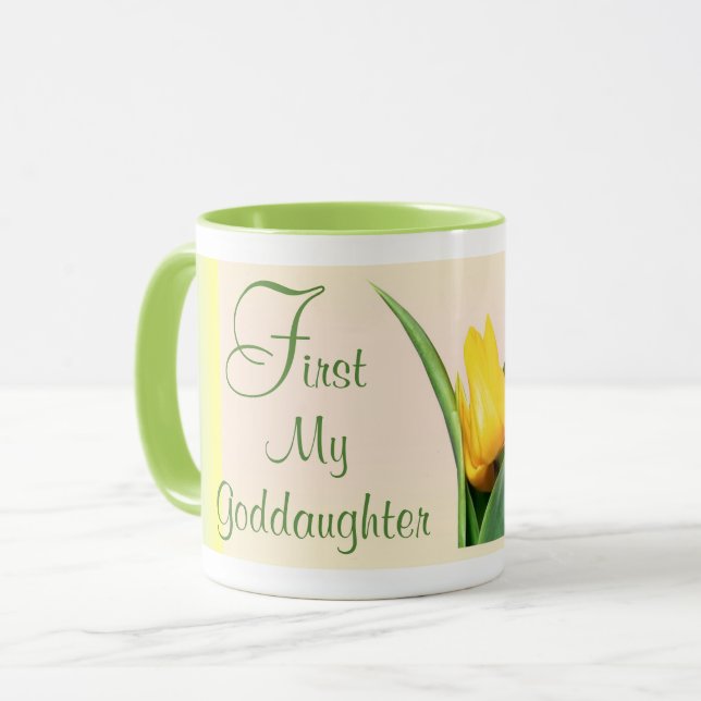 Caneca Mug Godchild - Primeiro e para sempre (Frente Esquerda)