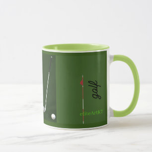 Caneca Mug GOLF GREEN 'GOLF CLUBS' por eliteArtKT