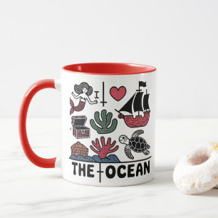 Caneca Mug I AMOR OCEANO