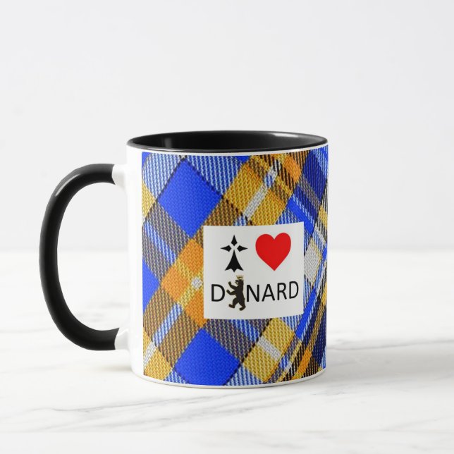 Caneca Mug I love Dinard et tartan (Esquerda)