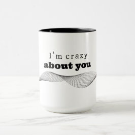 Caneca Mug I'm crazy about you.