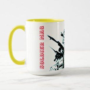 Caneca Mug impressão de imagem soldado