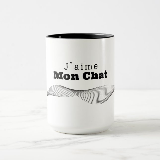 Caneca Mug J’aime Mon Chat (Centro)