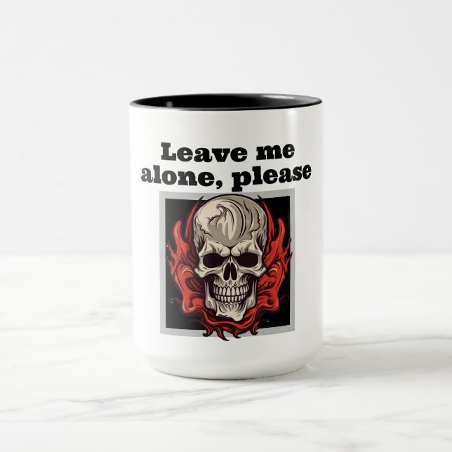 Caneca Mug Leave me alone, please (Centro)