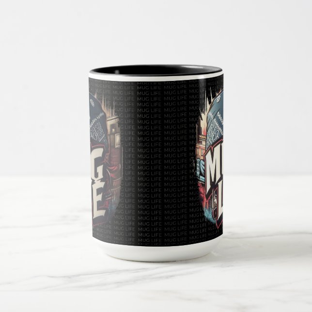 Caneca Mug Life: Estilo de Grafite Urbano (Centro)