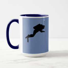 Caneca Mug - Mergulhadores e Tartarugas