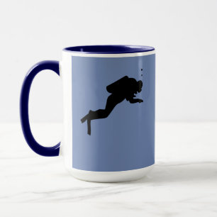 Caneca Mug - Mergulhadores e Tartarugas