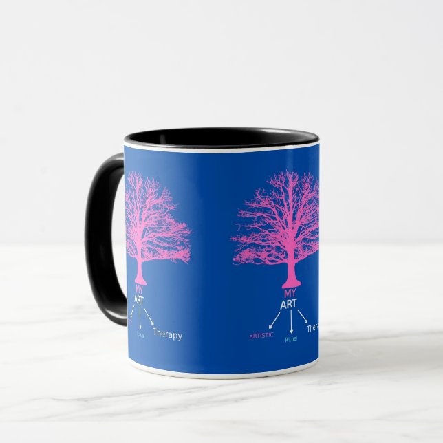 Caneca Mug 'Minha Árvore de Arte' (Frente Esquerda)