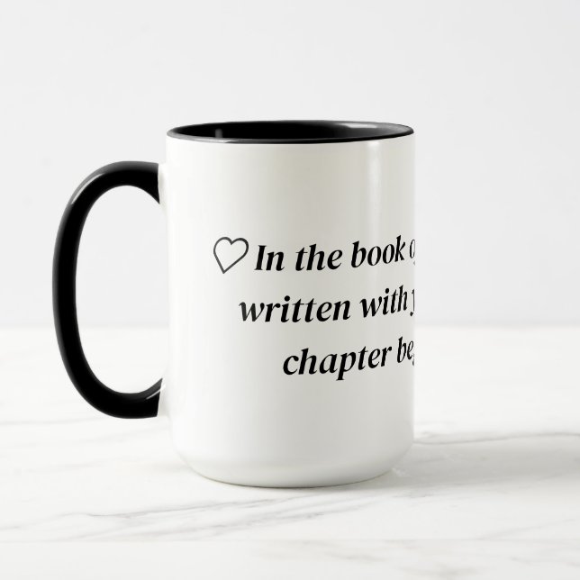 Caneca Mug Minha História De Amor Começa Com Você. (Esquerda)