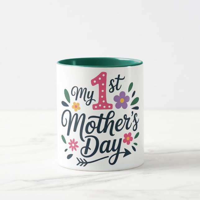 Caneca Mug-My First  Mother's Day Mug (Centro)