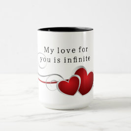 Caneca Mug My love for you is infinite