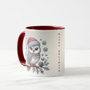 Caneca Mug Natal de Coruja