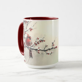 Caneca Mug Natal Red Cardinay