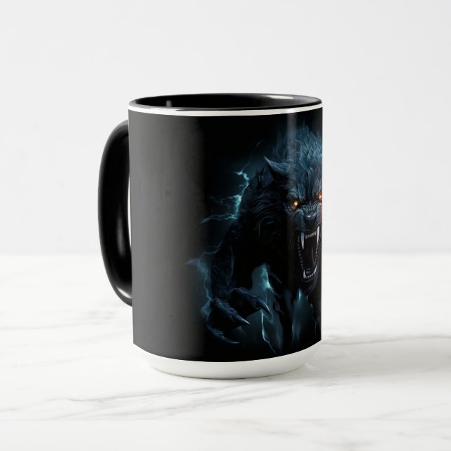Caneca Mug Nocturnal Mystery in a Werewolf  (Frente Esquerda)