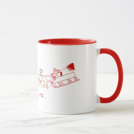 Caneca Mug - Papais noeis e Reindeer