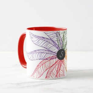 Caneca Mug - Penas com Monograma