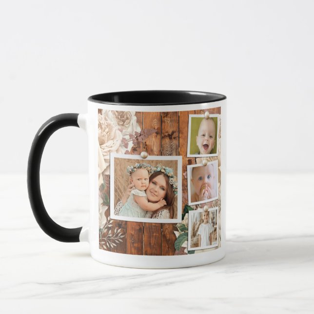Caneca Mug personalizado de 4 fotos (Esquerda)