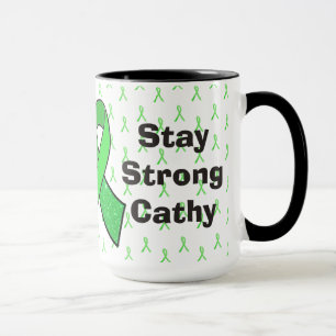 Caneca Mug personalizado de consciência de Lyme "permaneç