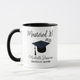 Caneca Mug Personalizado De Graduação, Mastered It 2025 M