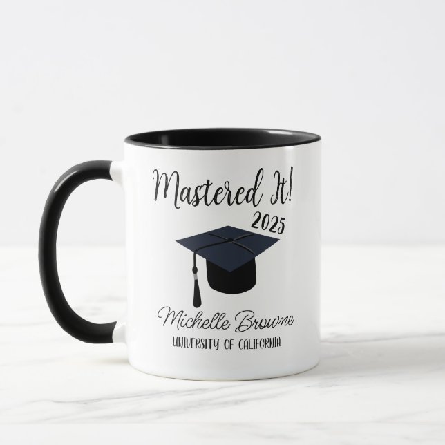 Caneca Mug Personalizado De Graduação, Mastered It 2025 M (Esquerda)