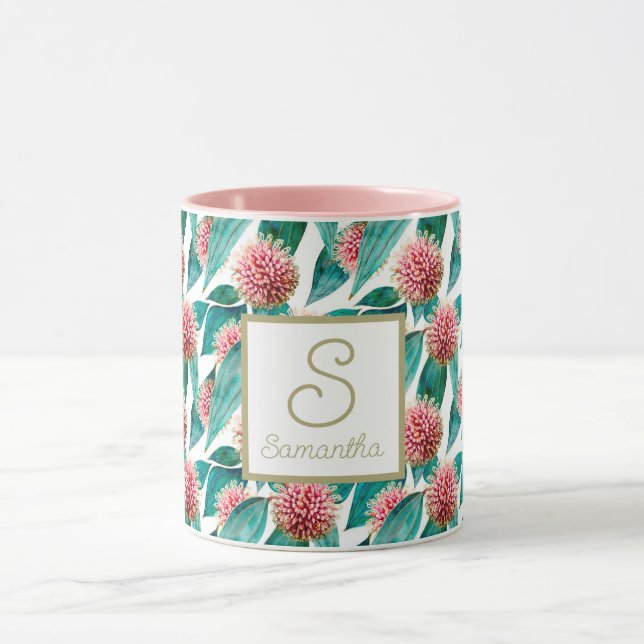 Caneca Mug Personalizado de Hakea Laurina Pincushion Bloo (Centro)