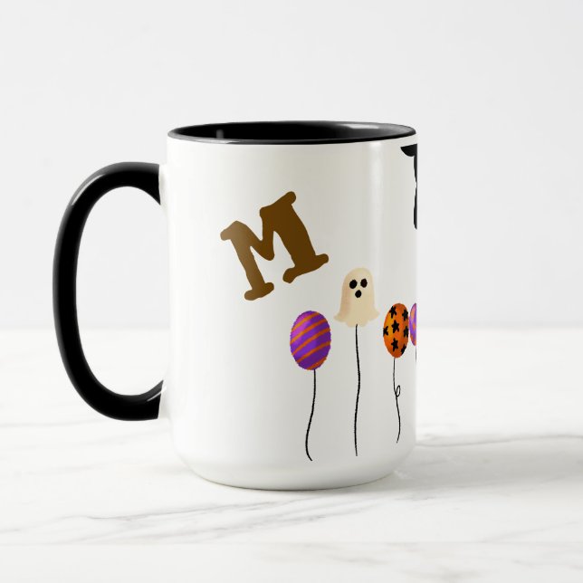 Caneca Mug Personalizado de Halloween - Nome Personalizad (Esquerda)