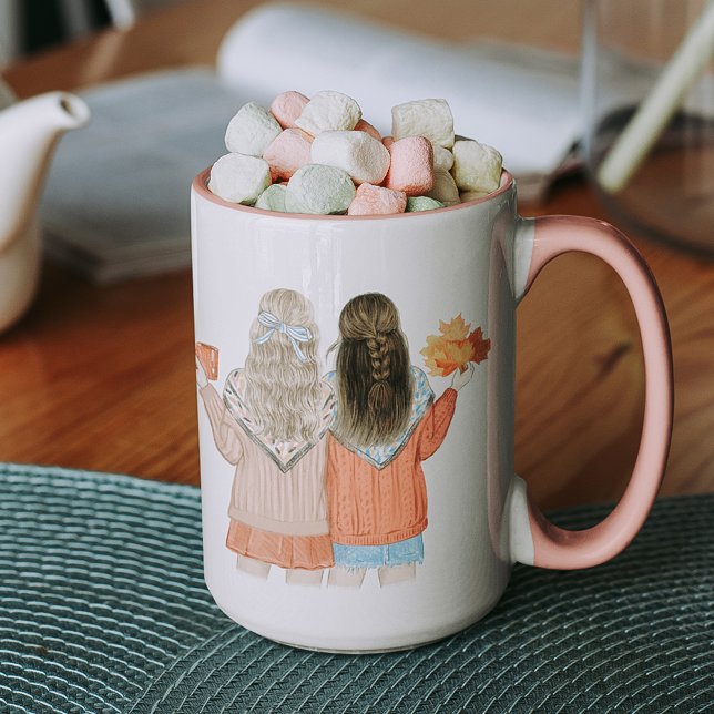 Caneca Mug personalizado de melhores amigos | Modelo-Mugs (Criador carregado)