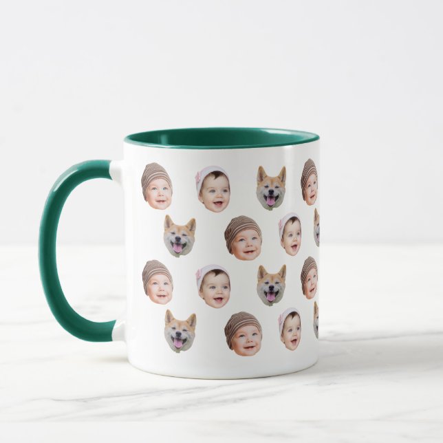 Caneca Mug Personalizado De Rosto De Bebê, Família Person (Esquerda)