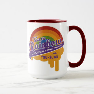 Caneca Mug personalizado do Rainbow - escolha estilo, cor