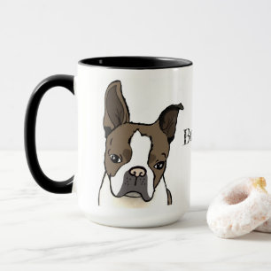 Caneca Mug Personalizável de Boston Terrier