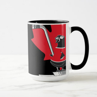 Caneca Mug Pinguins Hóquei Canadá N&B