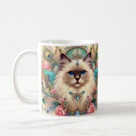 Caneca Mug Ragdoll Cat Princess Vintage Style Standard