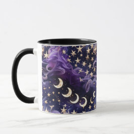 Caneca Mug - Royal Amethyst Celestial Moon