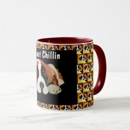 Caneca Mug Santo Bernard Dog Apenas Chillin