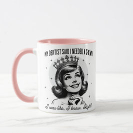 Caneca Mug Sarcástico Retroativo - Coroa