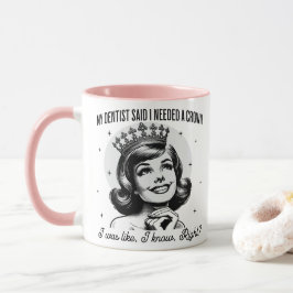Caneca Mug Sarcástico Retroativo - Coroa