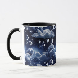 Caneca Mug - Silver Celestial Moon