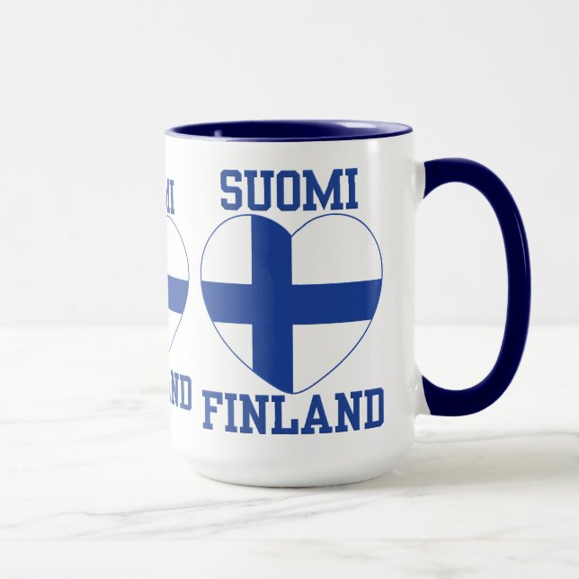 Caneca Mug SUOMI FINLAND - escolha estilo e cor (Direita)