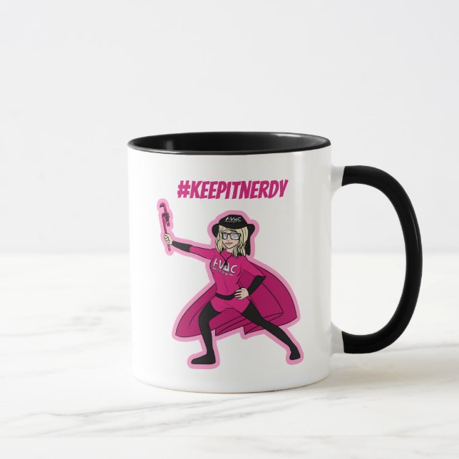 Caneca Mug Super Herói Nerdy (Direita)