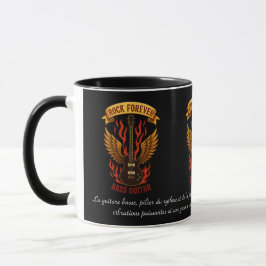 Caneca Mug tasse, Rock Forever, guitare basse