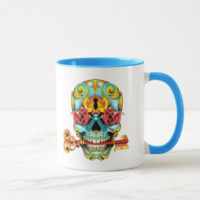 Caneca Mug tattoo Sugar skull (Direita)