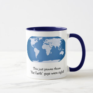 Caneca Mug "Terra plana"