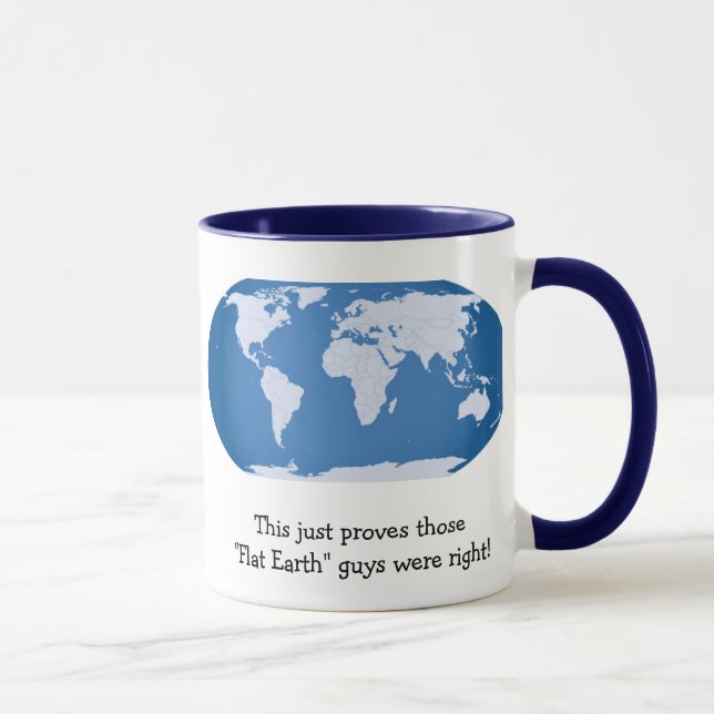 Caneca Mug "Terra plana" (Direita)